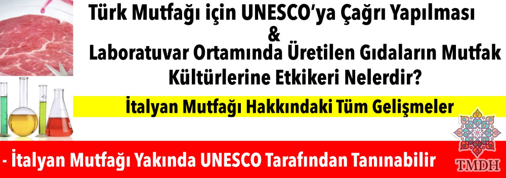 UNESCO’YA ÇAĞRI YAPILMASI VE YAPAY GIDALARIN ETKİLERİ